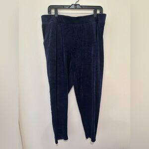 Gloria Vanderbilt Blue Velvet joggers total 2